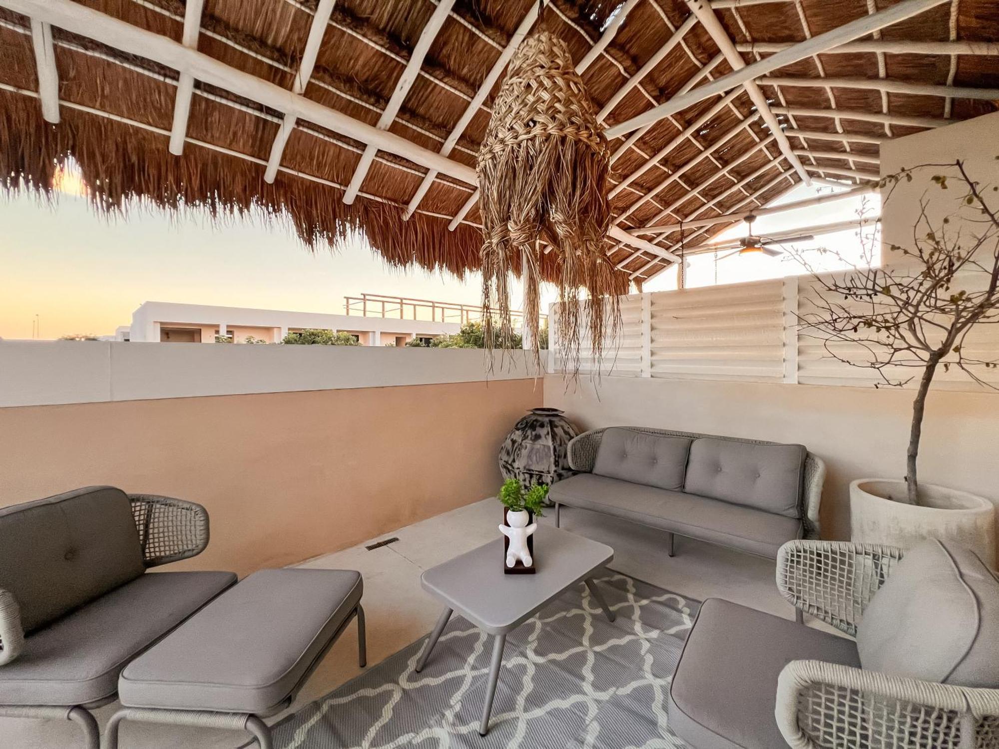 Stylish Mexican Interior Ph- Private Rooftop -gated Community Apartamento Tulum