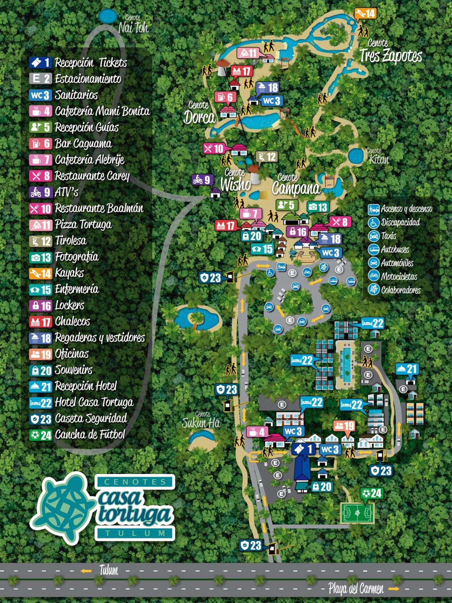 Hotel Casa Tortuga - Cenotes Park Inclusive Tulum