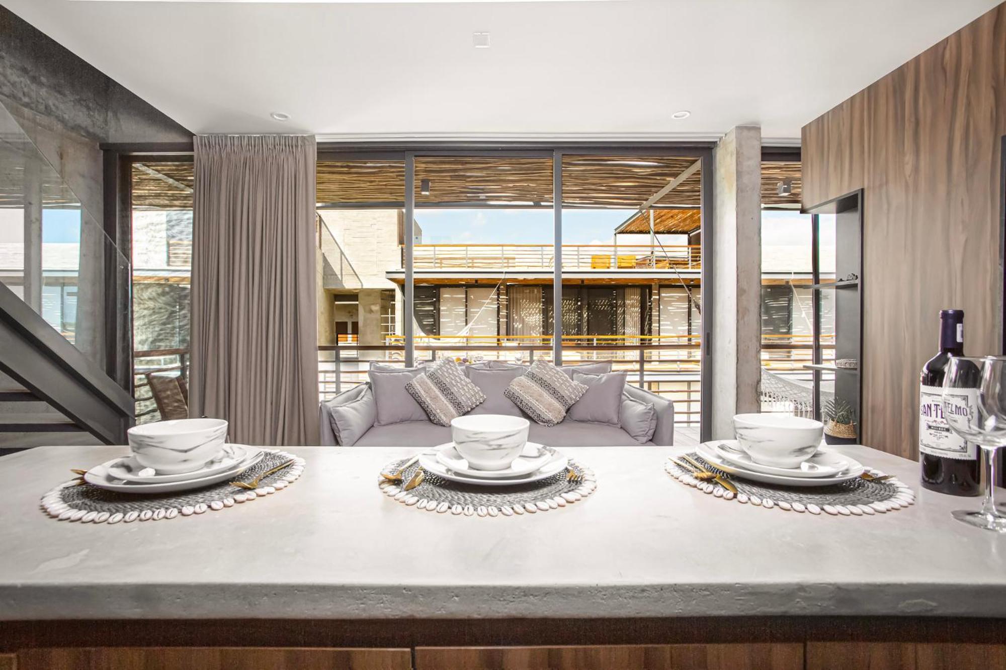 Apartment Luxury Loft - Jacuzzi, Gym, Sauna, Infinity-pool, Jungle View