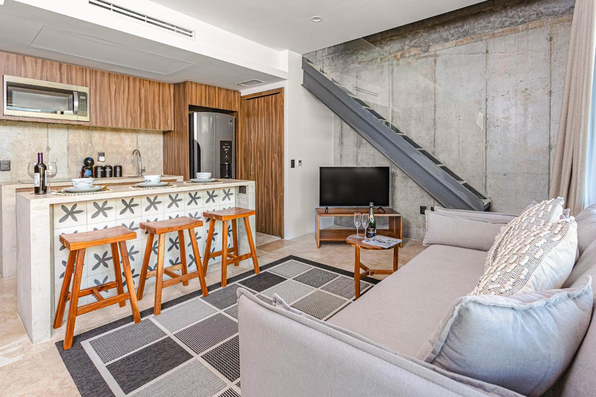 Apartment Luxury Loft - Jacuzzi, Gym, Sauna, Infinity-pool, Jungle View Tulum