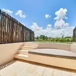 Aldea Zama Oasis: Private Pool With 24/7 Security Apartment
