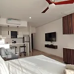Modern Studio With Grate Sunset View Pool&Gym Aldea Zama