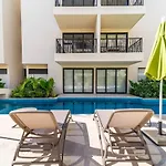 1bd W Private Balcony And Pool In Aldea Zama Сasa de vacaciones
