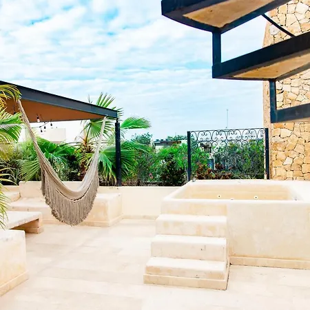Chic Rooftop Ph, Private Pool, 1mi From The Tulum