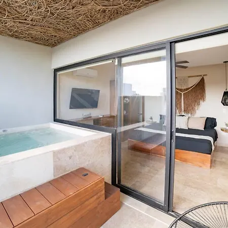 Ecochic 1br Private Jacuzzi In Aldea Zama Apartment *
