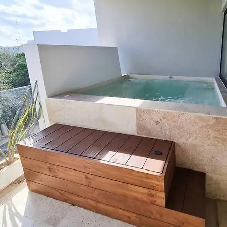 Ecochic 1br Private Jacuzzi In Aldea Zama Apartment
