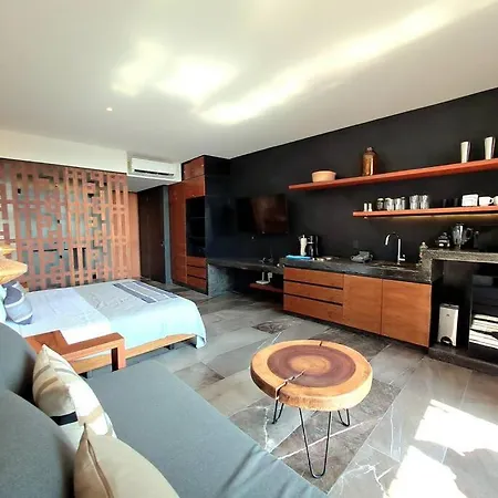 Apartment Estudio Moderno En Con Balcon Iik Estancias Largas