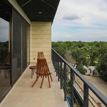 Penthouse 3 Recamaras Aldea Zama Alberca Privada *
