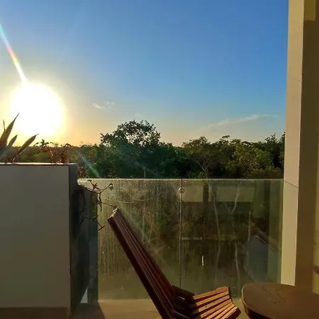 Modern With Grate Sunset View Pool&gym Aldea Zama Apartment Tulum