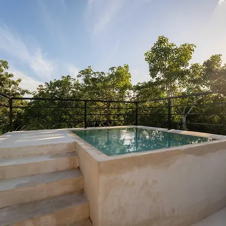 Luxury 2br Retreat With Private Rooftop - Holistika Tulum