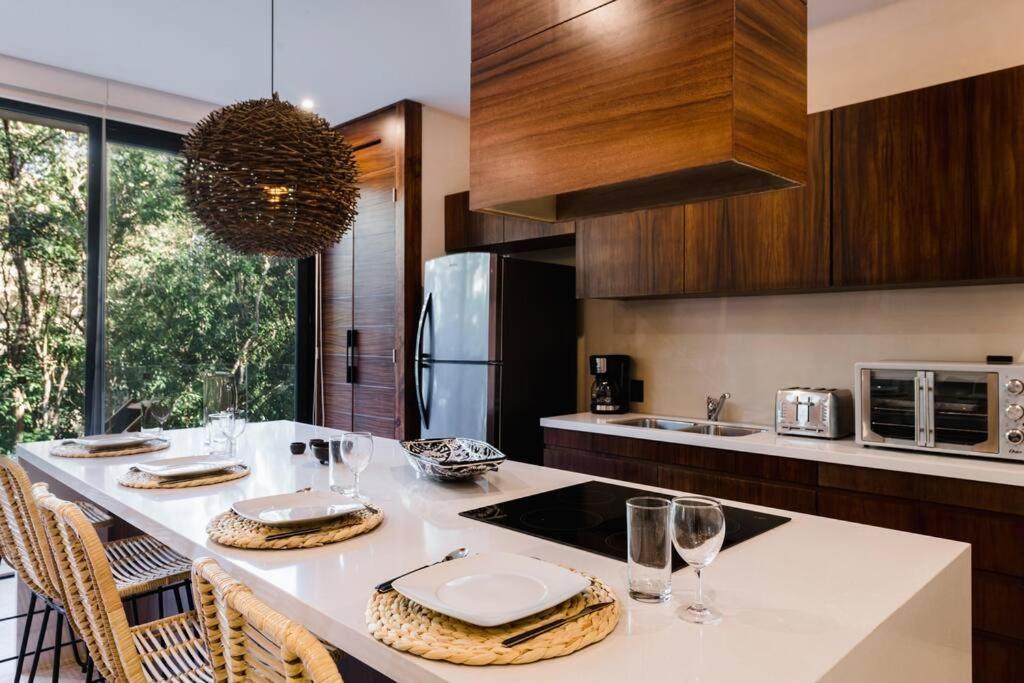 Kataleya By Zaazil - Stylish & Luxury Penthouse & , Up To 16 People, Private Pool, Private Hot Tub, Terrace And Roof In Luum Zama In The Jungle Apartment *