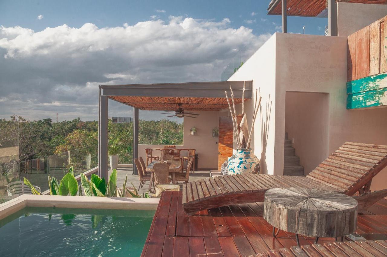 Kataleya By Zaazil - Stylish & Luxury Penthouse & , Up To 16 People, Private Pool, Private Hot Tub, Terrace And Roof In Luum Zama In The Jungle Apartment *