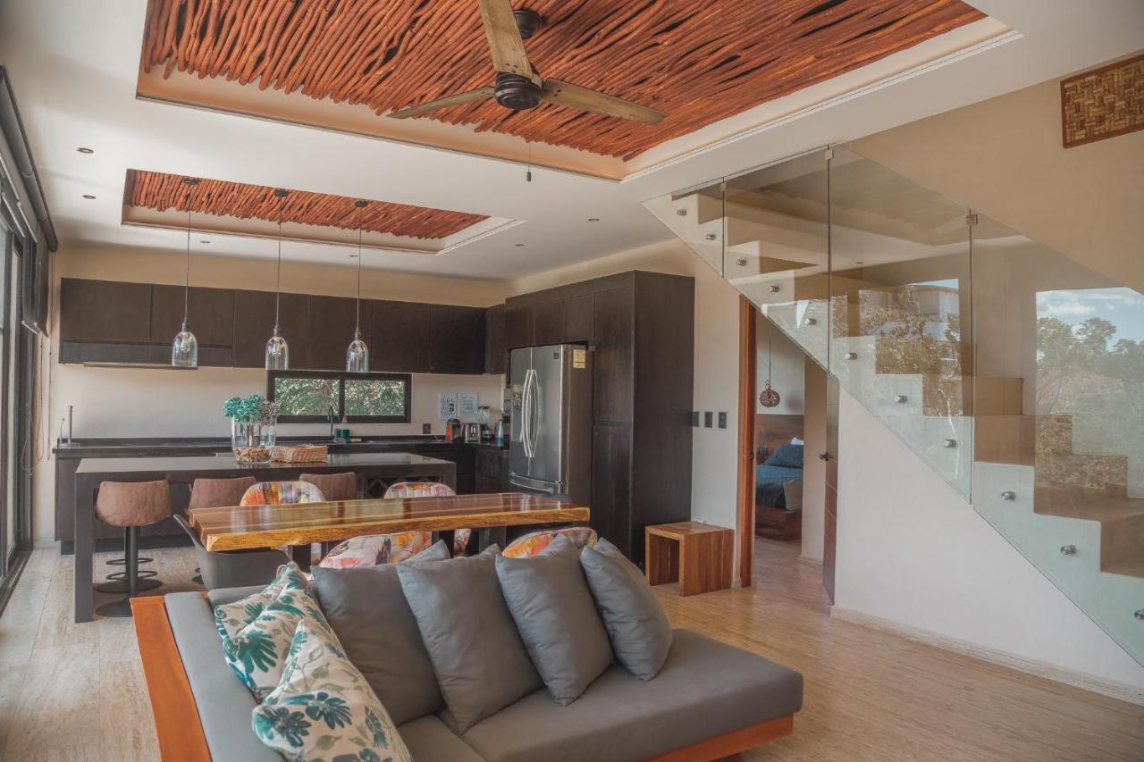 Apartment Kataleya By Zaazil - Stylish & Luxury Penthouse & , Up To 16 People, Private Pool, Private Hot Tub, Terrace And Roof In Luum Zama In The Jungle Tulum