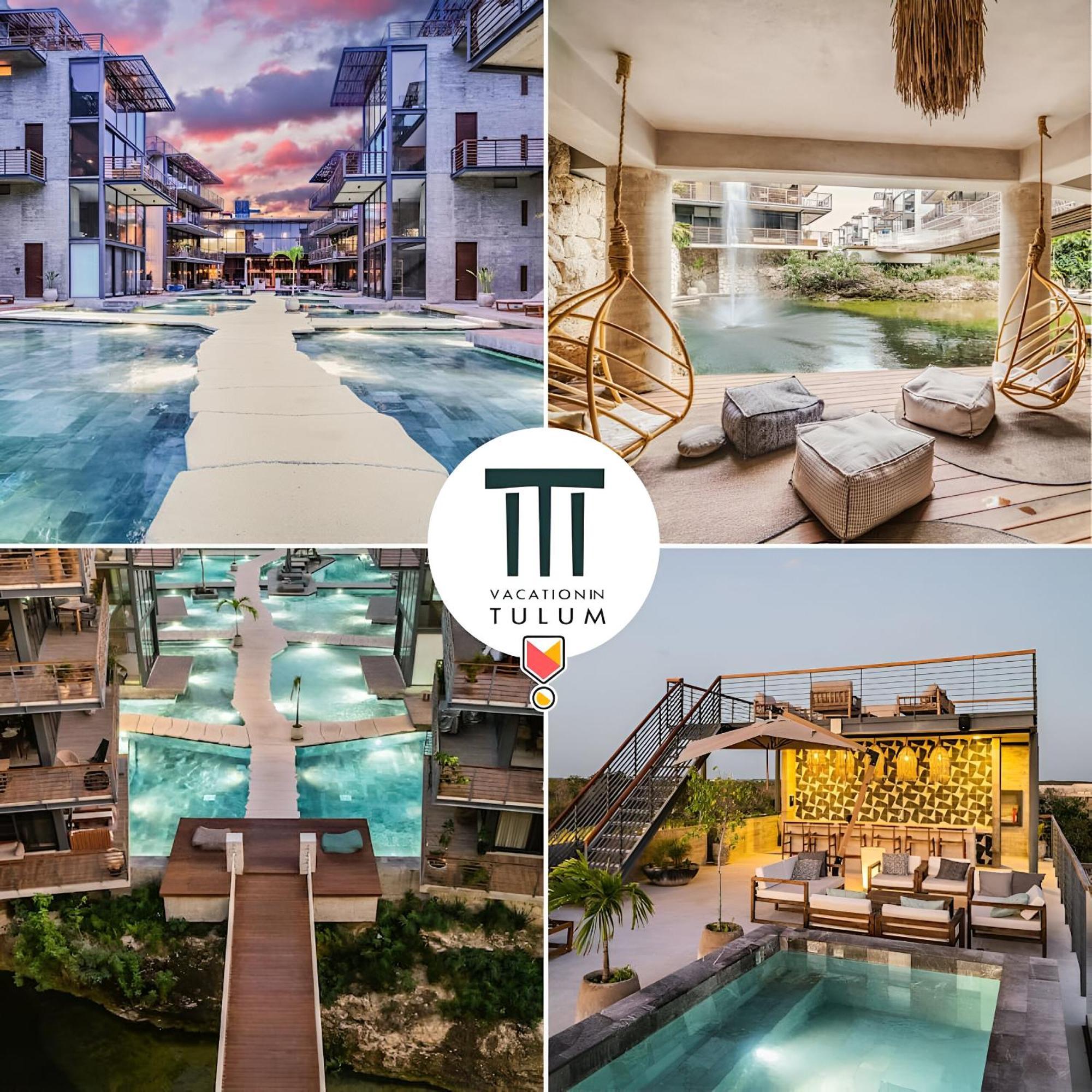 Apartment Waterworld 1br Cenote Rooftop Pools Gym Tulum