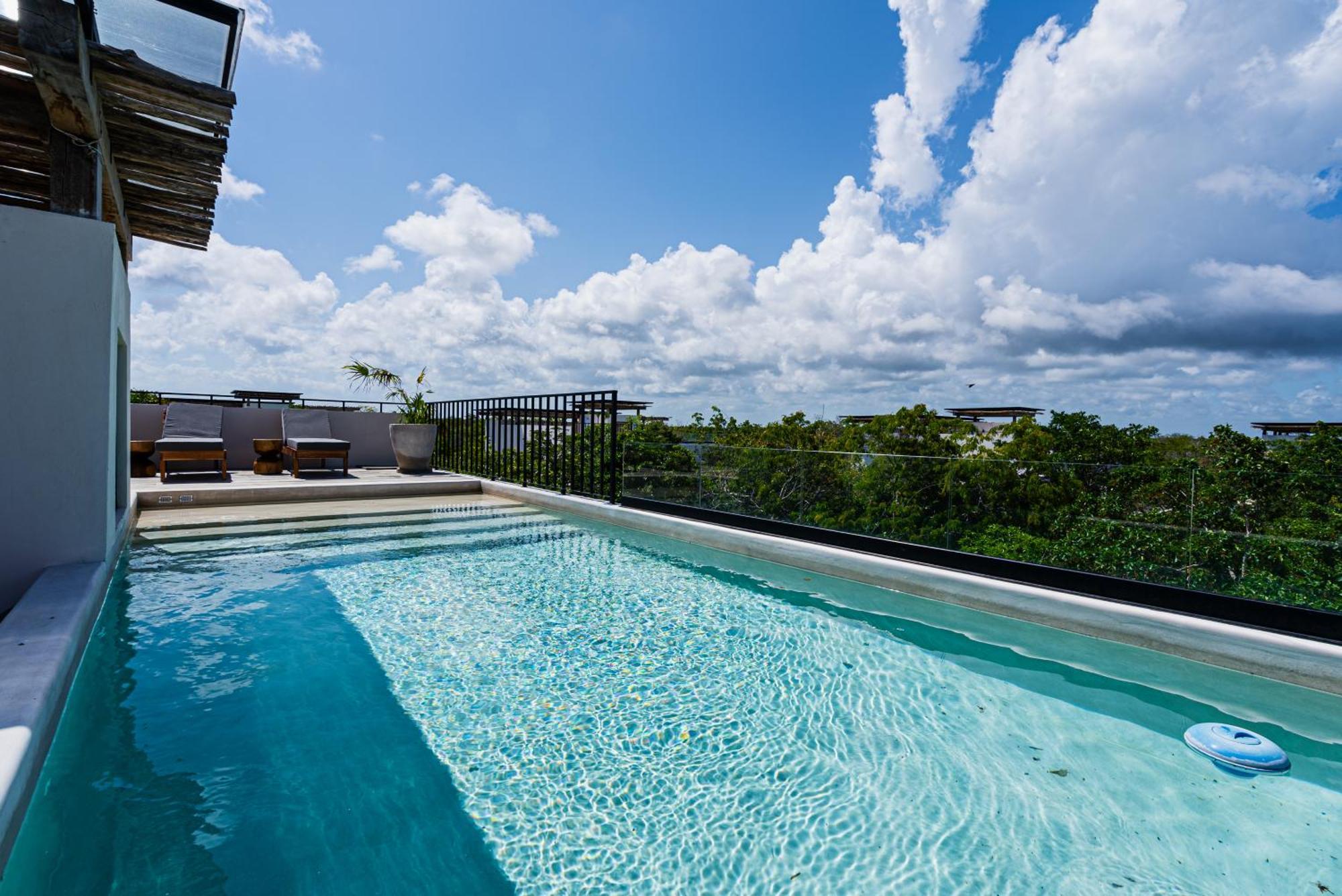 Apartment Penthouse With Private Jungle, Pool, Downtown Tulum