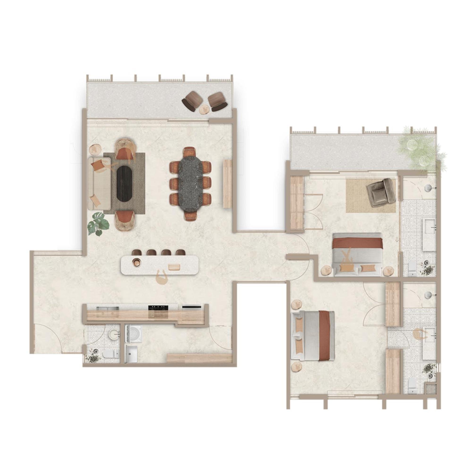 Apartamento Divine 2br W Pool Gym Yoga Classes Restaurant Tulum